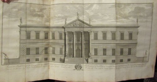Della architettura di Leon Battista Alberti libri X, della pittura libri III e della statua libro 1. Tradotti in lingua Italiana da Cosimo Bartoli. Nova edizione divisa in tre tomi, da Giacomo Leoni.TOGETHER WITH Leoni's Designs for Buildings both Publick and Private The architecture of Leon Battist