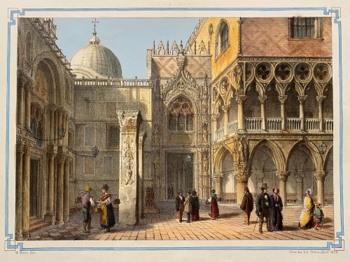 Porta Della Carta from Das Malerische, Monumentale, Historische, und Artistische Venedig.