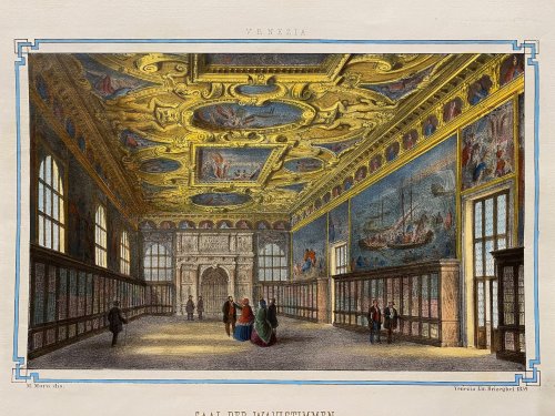 Saal der Wahlstimmen from Das Malerische, Monumentale, Historische und Artistische Venedig.