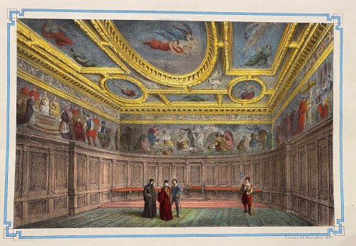 Saal des Raths der Zehn from Das Malerische, Monumentale, Historische und Artistische Venedig.