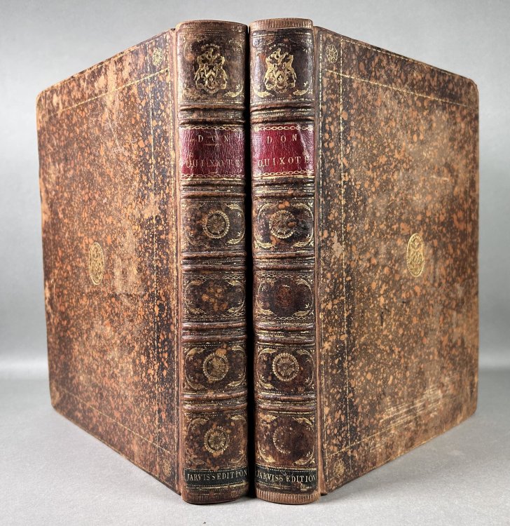 The Life and Exploits of the Ingenious Gentleman Don Quixote de la Mancha Translated from the Original Spanish of Miguel Cervantes de Saavedra by Charles Jarvis; Bound with The Life of Michael de Cervantes Saavedra [Two Volumes]