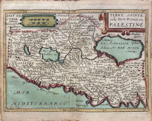Terre Sainte; Jadis Terre Promise ou Palestine [Map of The Holy Land, Promised Land, Palestine]