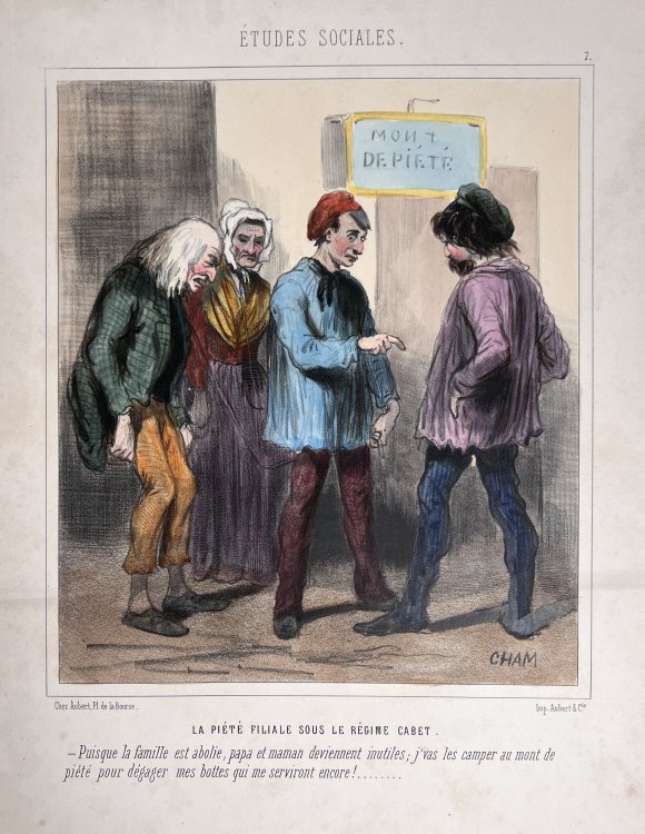 Estudes Sociales; La Piete Filiale sous le Regime Cabet.