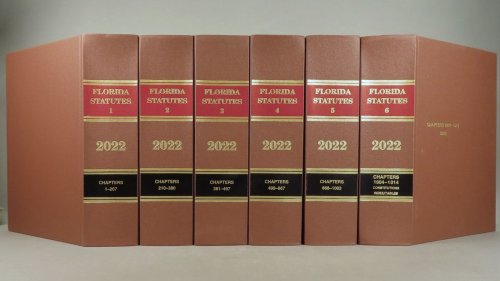 Official Florida Statutes 2022 [Six Volume Set]
