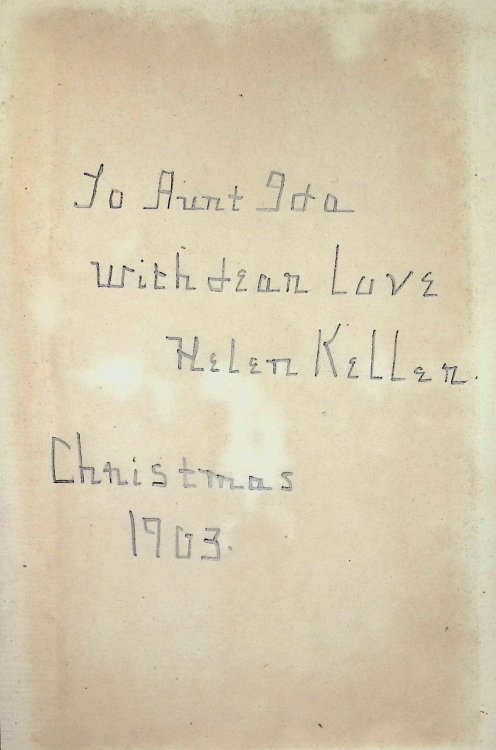 The Story of My Life [inscribed to aunt Ida]
