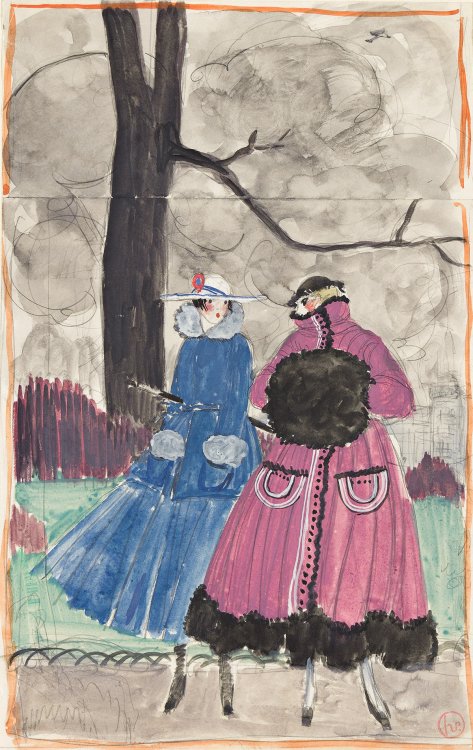 Original Georges Lepape Fashion Illustration