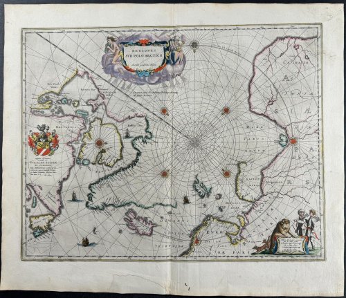 Regiones sub Polo Arctico [Map of the North Pole]