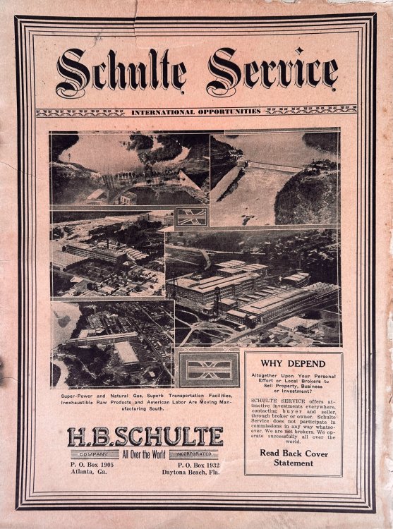 Schulte Service. International Opportunities Periodical.