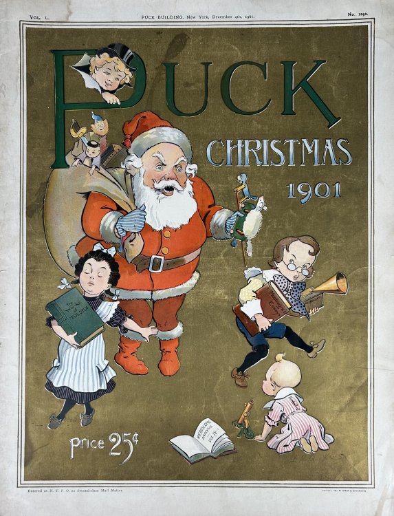 Puck Magazine- Christmas December 4th, 1901 Vol. L No. 1292