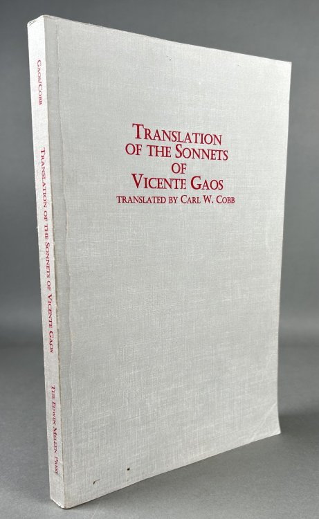 Translation of the Sonnets of Vicente Gaos [Hispanic Literature Vol. 39]