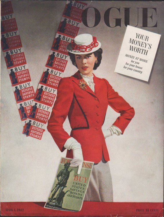 Vogue Magazine, April 1, 1942 - Cover Only