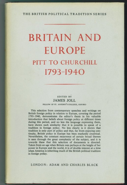 Britain and Europe Pitt to Churchill, 1793-1940