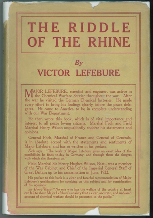 The Riddle of the Rhine; Chemical Strategy in Peace and War