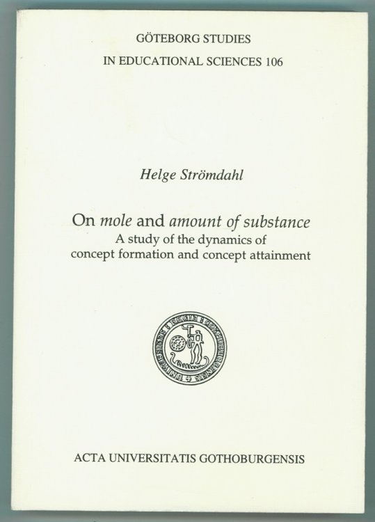 On Mole & Amount of Substance A Study of the Dynamics of Concept Formation & Concept Attainment