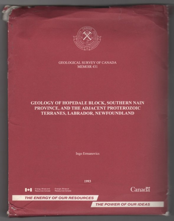 Geology of Hopedale Block, Southern Nain Province, and the adjacent Proterozoic Terranes, Labrador, Newfoundland