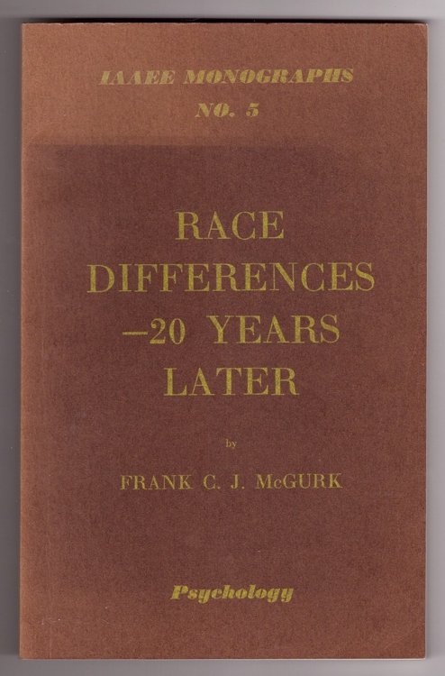 Race Differences - 20 years later
