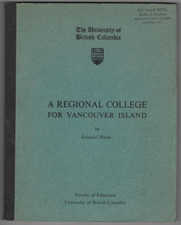 A REGIONAL COLLEGE FOR VANCOUVER ISLAND