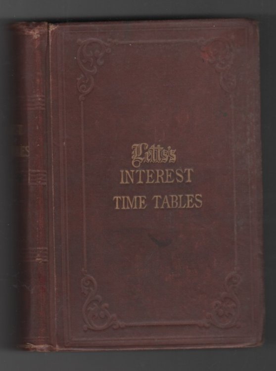Letts's Interest Time Tables - Containing 366 Openings