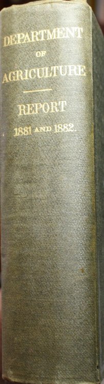 Report Of The Commissioner Of Agriculture For The Years 1881 And 1882