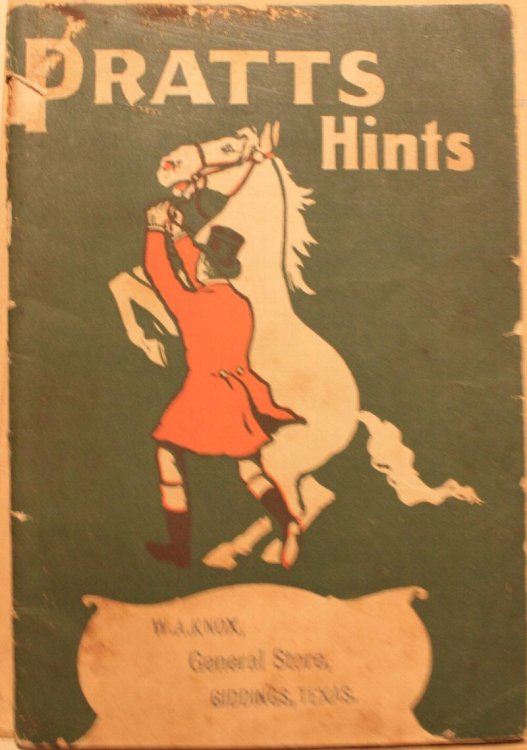 Pratt's Practical Hints on the Horse, Cow, Hog, Sheep, and Poultry for the Farmer, Horse Owner, Dairyman, Swine Raiser, and Poultry Raiser
