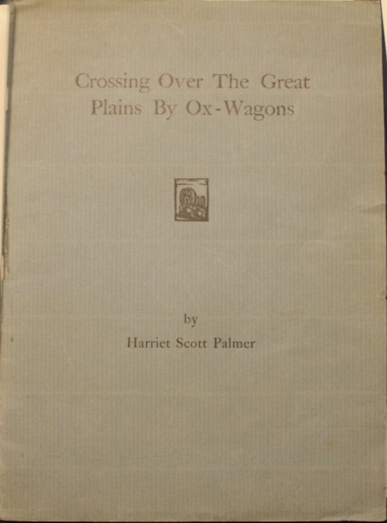 Crossing Over The Great Plains By Ox Wagons