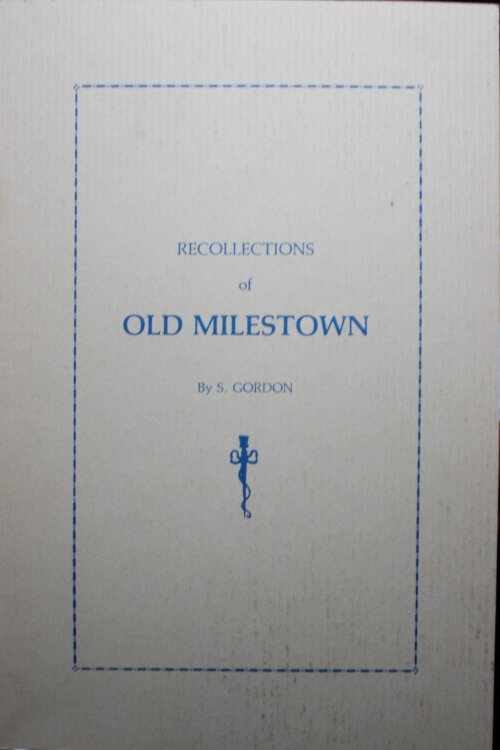 Recollections of Old Milestown