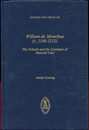 William De Montibus: The Schools and the Literature of Pastoral Care