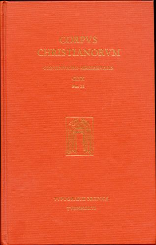 Glossa Ordinaria. Pars 22. In Canticum Canticorum. Corpus Christianorum. Continuatio Mediavalis CLXX