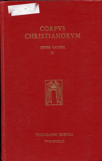 Eusebii Vercellensis episcopi. Quae Supersunt. Corpus Christianorum. Series Latina IX.