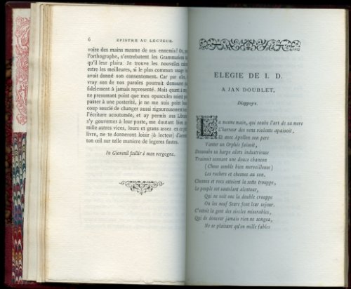 Elegies de Jean Doublet. Suivies des Epigrammes et Rimes Diverses