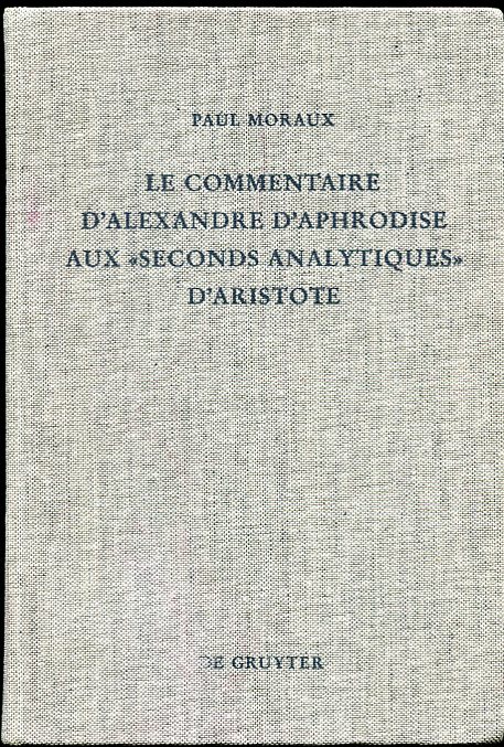 Le Commentaire D'Alexandre D'Aphrodise Aux 