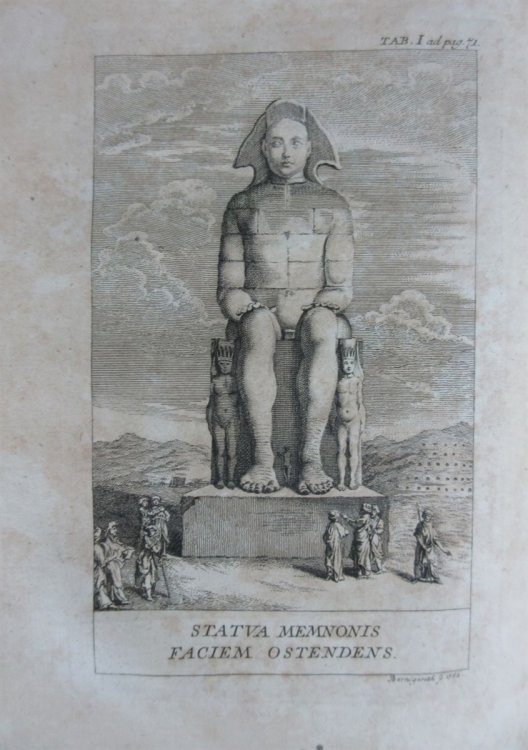 De Memnone Graecorum, Et Aegyptiorum, Huiusque Celeberrima in Thebaide Statua Syntagmata III. Cum Figuris Aeneis