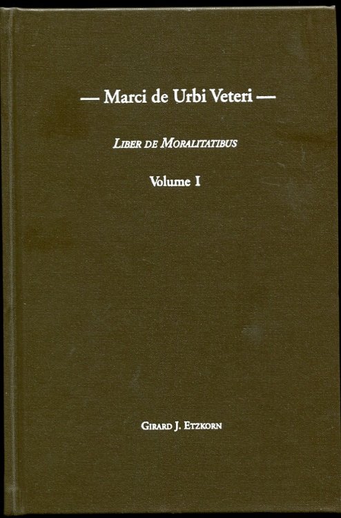 Liber De Moralitatibus , Volume 1
