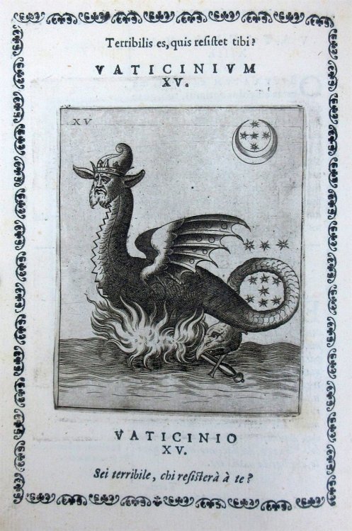 Vaticinia, siue Prophetiae abbatis Ioachimi & Anselmi episcopi Marsicani, cum imaginibus aere incisis, correctione et pulcritudine, plurium manuscriptorum exemplariu[m]