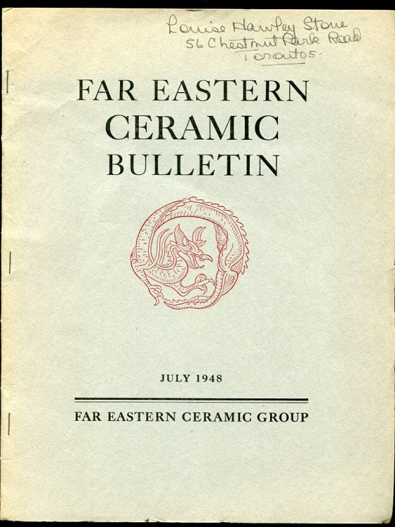 Far Eastern Ceramic Bulletin, July 1948