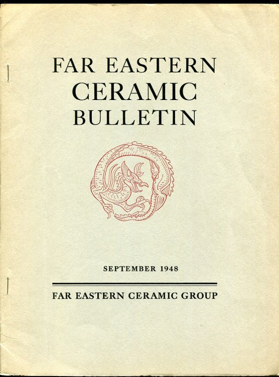Far Eastern Ceramic Bulletin, September 1948