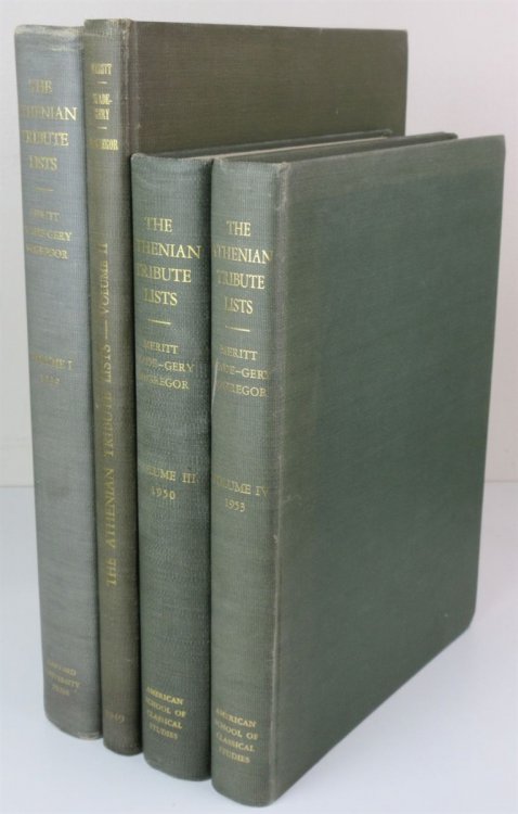 The Athenian Tribute Lists, Vol. I-IV