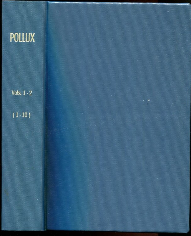 Pollucis Onomasticon. Fasc. Prior. Liv. I-V Continens + Fasc. Posterior Lib. VI-X Continens E Docicibus Ab Ipso Collatis Denvo Edidit Et Adnotatvit