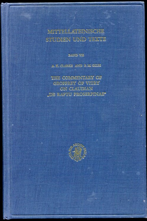 The Commentary of Geoffrey of Vitry on Claudian 