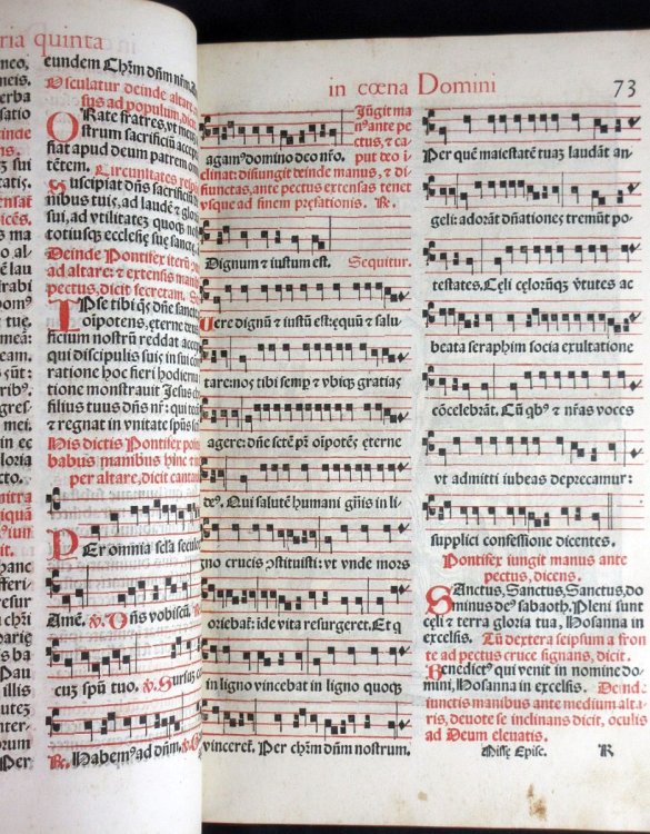 Missae Episcopales Pro Sacris Ordinibus Conferendis Secundum Ritu[M] Sacrosanct[A]e Roman[A]e Ecclesi[A]e: Ad Lungu[M] [Et] Sine Aliquo Require: Pro Pontifice, Privatim Plane, [Et] Sine Cantu Celebraturo: Quibus Etia[M] Addit[Ur], Missa Feri[A]e. Quint[A]e in C[O]ena Domini: Cum Consecrationibus Ole