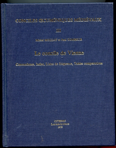 Le Concile De Vienne Concordance, Index, Listes De Frequence, Tables Comparatives