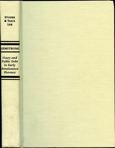Usury and the Public Debt in Florence Lorenzo Ridolfi on the Monte Comune