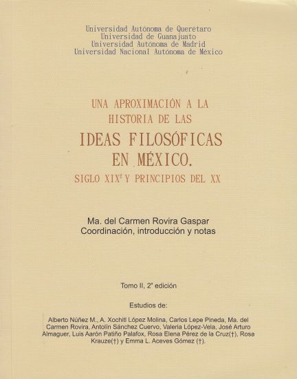 Una Aproximacion a la Historia de Las Ideas Filosoficas En Mexico Siglo XIX y Principios del XX