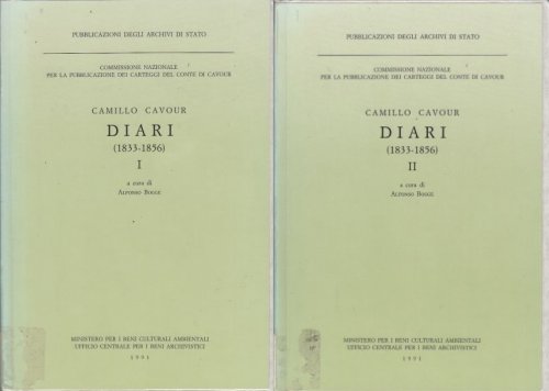 Camillo Cavour, Diari, 1833-1856 I, II (2 Volumes - French Edition)
