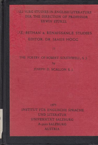 The Poetry of Robert Southwell, S. J.