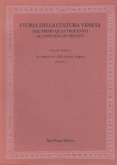Le Esperienze Della Poesia Volgare