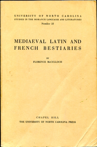 Mediaeval Latin and French Bestiaries