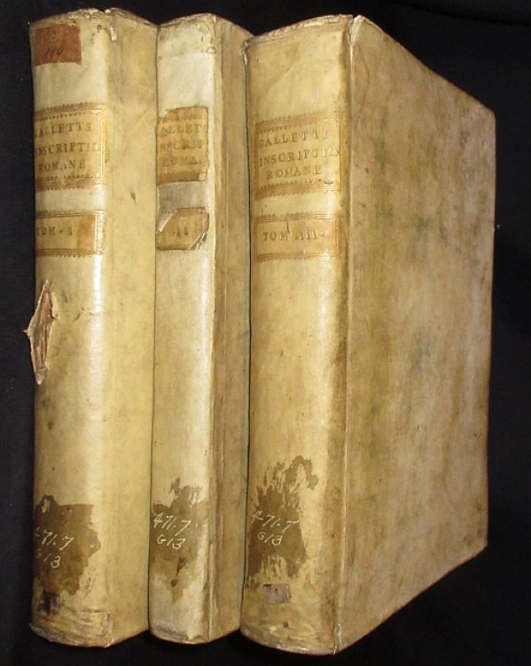 Inscriptiones Romanae Infimi Aevi Romae Extantes Opera et Cura. 3 Volumes