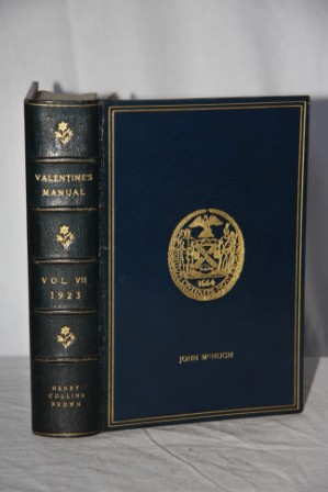 Valentine's Manual of Old New York. No. 7, New Series: 1923