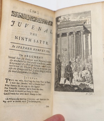 The Satyrs of Decimus Junius Juvenalis: And of Aulus Persius Flaccus. Translated into English Verse by Mr. Dryden, and several other Eminent Hands. To which is Prefix'd a Discourse Concerning the Original and Progress of Satyr.; Adorn'd with Sculptures
